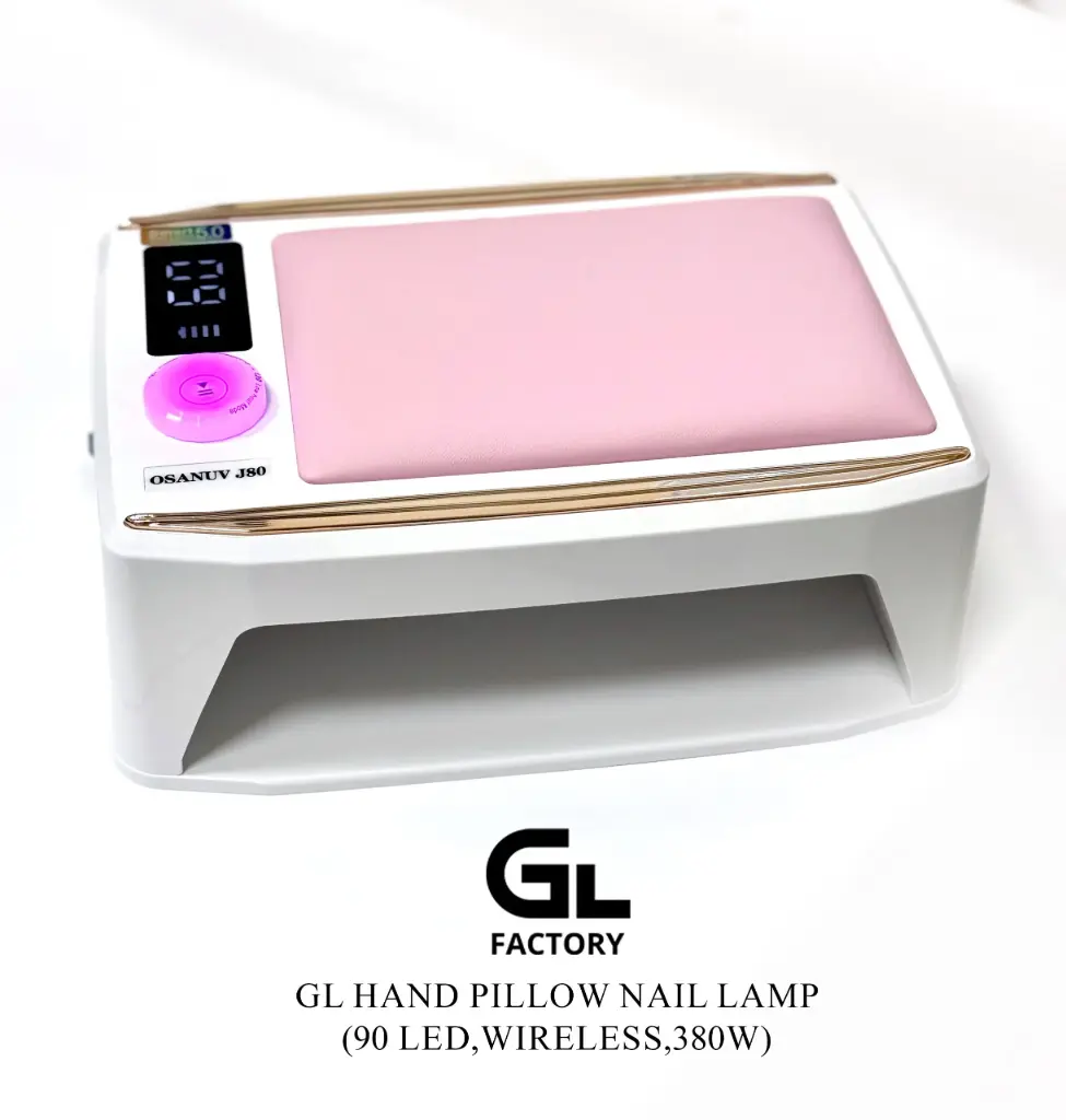 GL Hand Pillow Nail Lamp (90 LED,Wire,380W,White)