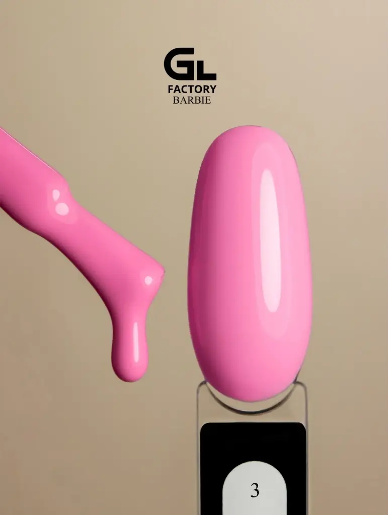 GL 1015 BLACK Gel Polish Barbie 03 15g TPO FREE