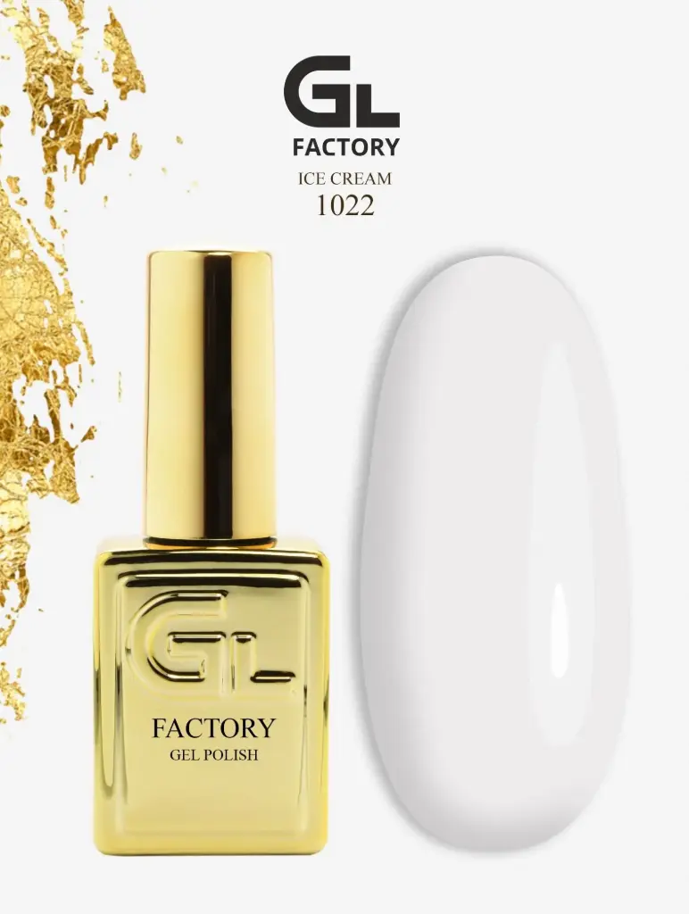 GL 1022 GOLD Gel Polish Ice Cream 15g TPO FREE