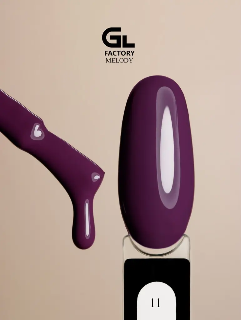 GL 1032 BLACK Gel Polish Melody 11 15g TPO FREE