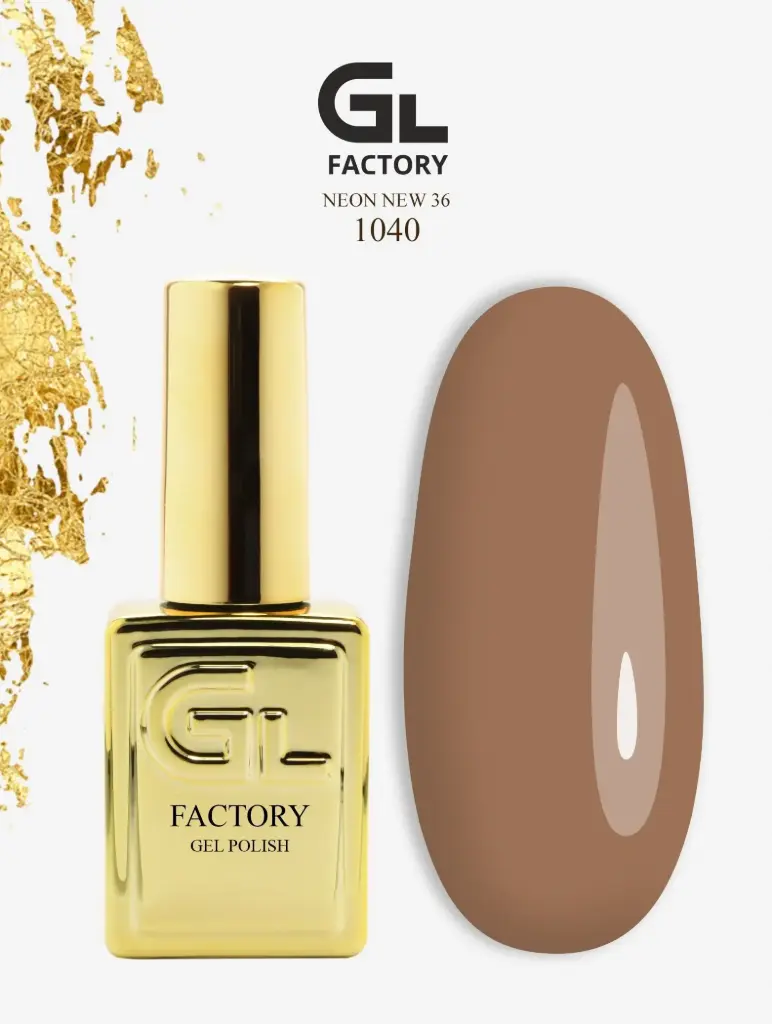 GL 1040 GOLD Gel Polish Neon New 36 15g TPO FREE