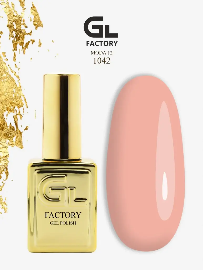 GL 1042 GOLD Gel Polish Moda 12 15g TPO FREE