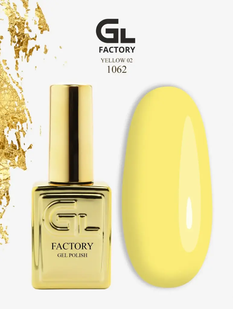 GL 1062 GOLD Gel Polish Yellow 02 15g TPO FREE