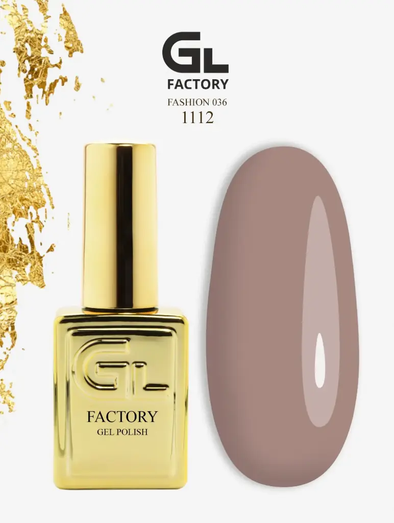 GL 1112 GOLD Gel Polish Fashion 036 15g TPO FREE