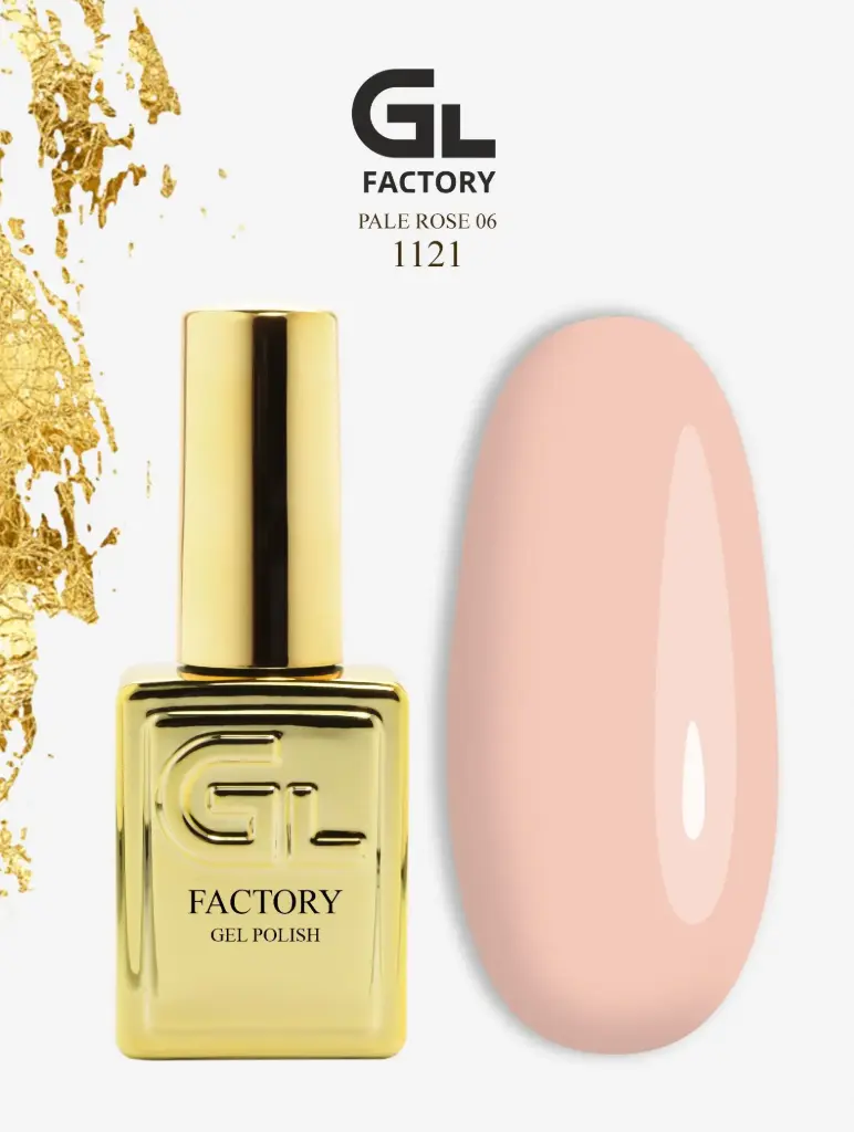 GL 1121 GOLD Gel Polish Pale Rose 06 15g TPO FREE