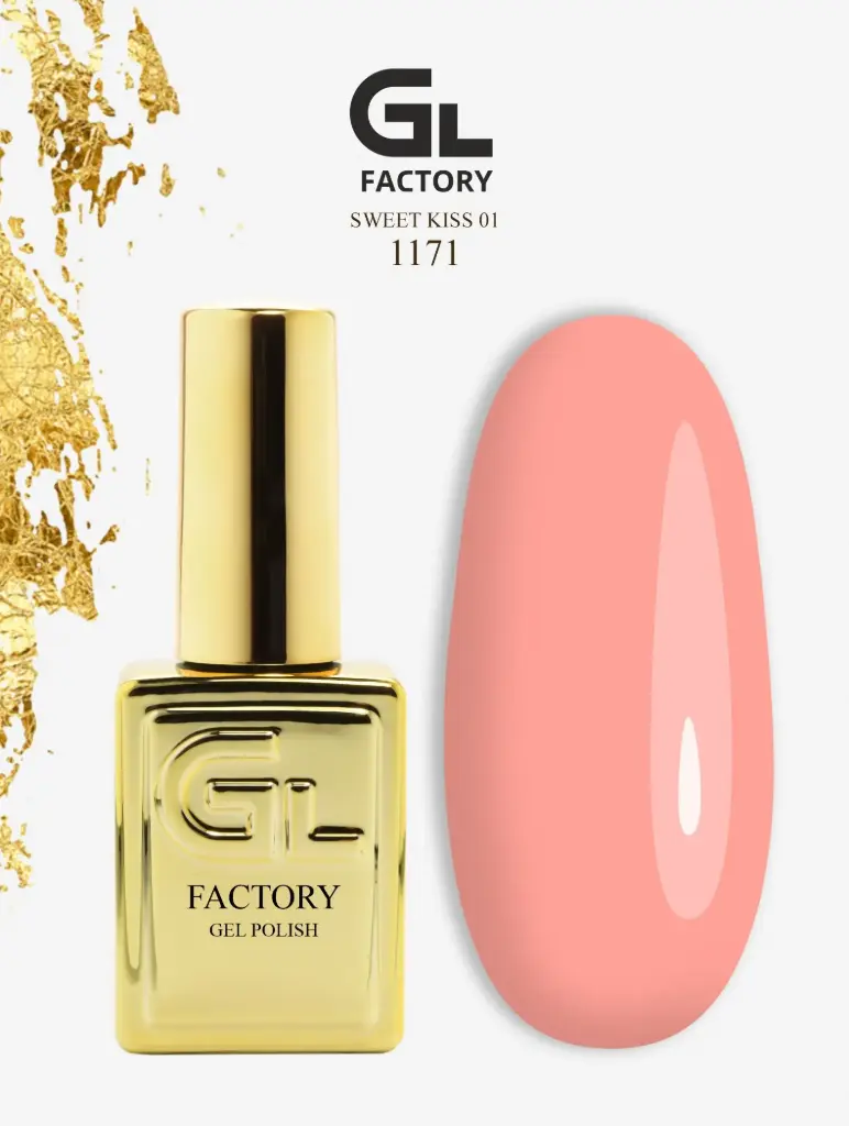 GL 1171 GOLD Gel Polish Sweet Kiss 01 15g TPO FREE