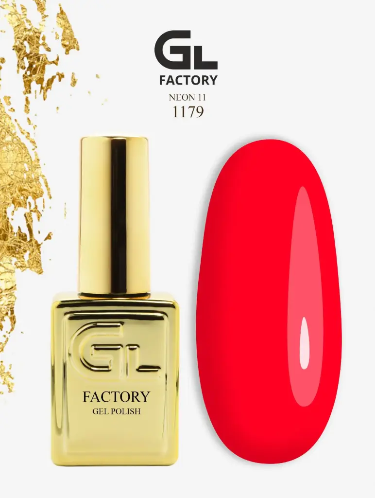GL 1179 GOLD Gel Polish Neon 11 15g TPO FREE