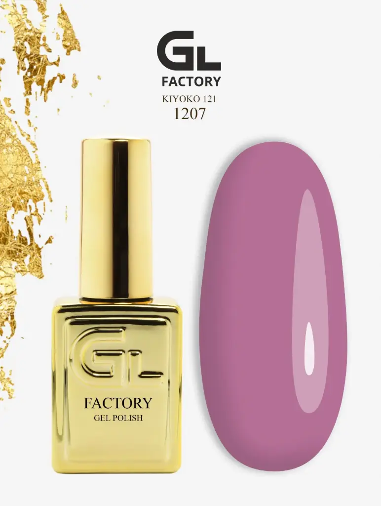 GL 1207 GOLD Gel Polish KiYOKO 121 15g TPO FREE