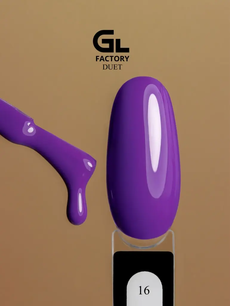 GL 2011 BLACK Gel Polish Duet 16 15g TPO FREE