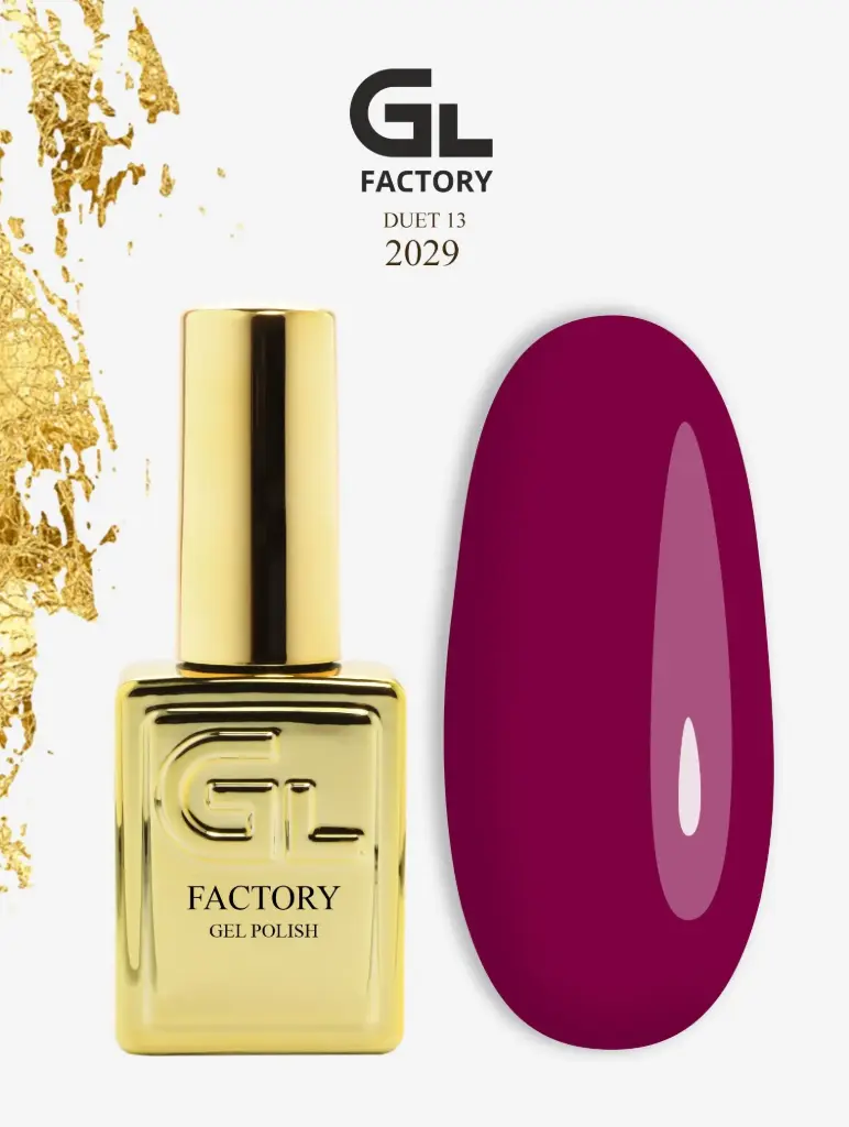 GL 2029 GOLD Gel Polish Duet 13 15g TPO FREE