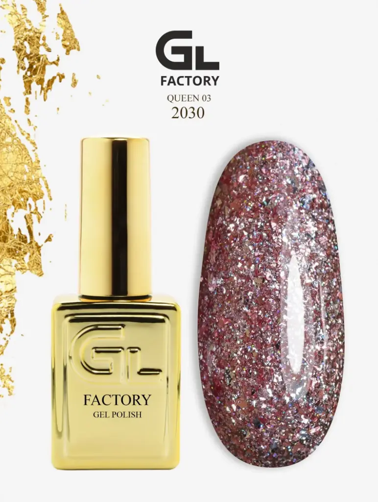 GL 2030 GOLD Gel Polish Queen 03 15g TPO FREE