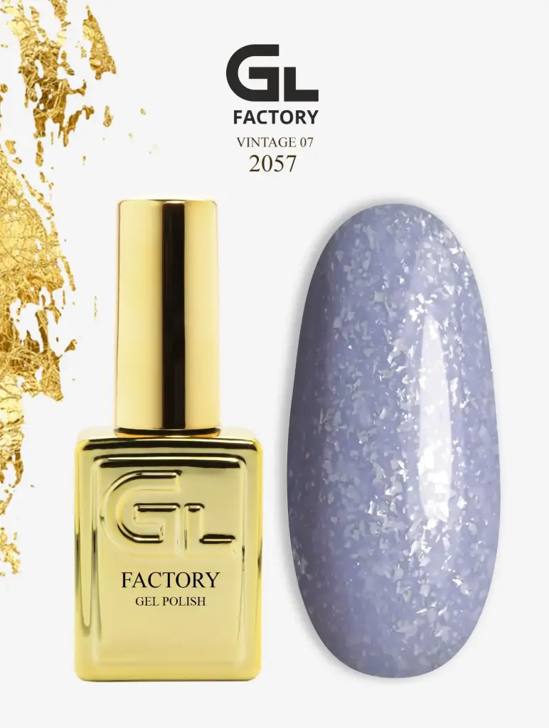GL 2057 GOLD Gel Polish Vintage 07 15g TPO FREE