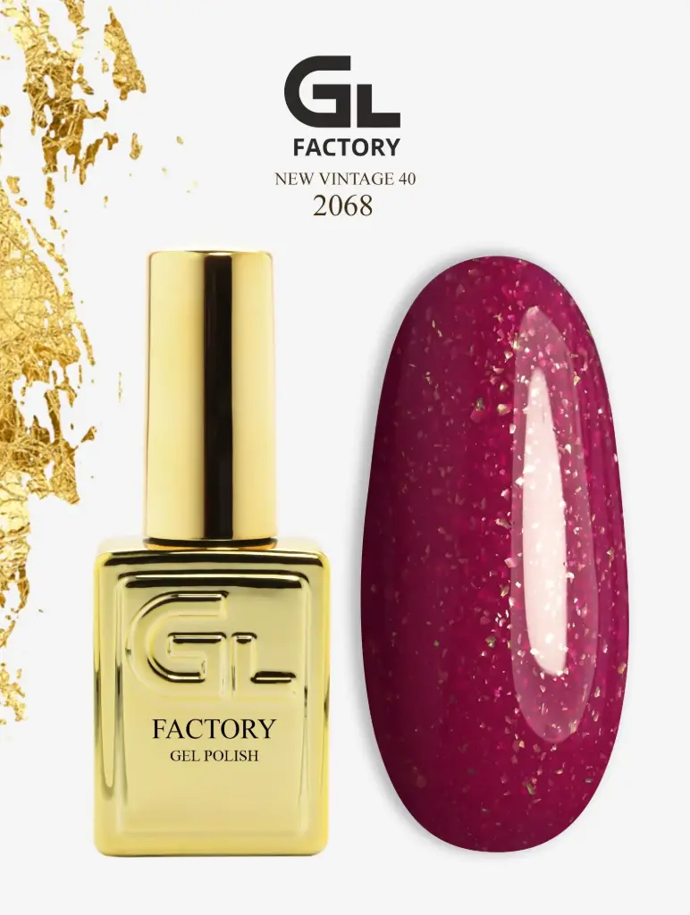 GL 2068 GOLD Gel Polish New Vintage 40 15g TPO FREE
