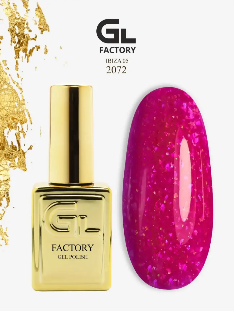 GL 2072 GOLD Gel Polish Ibiza 05 15g TPO FREE
