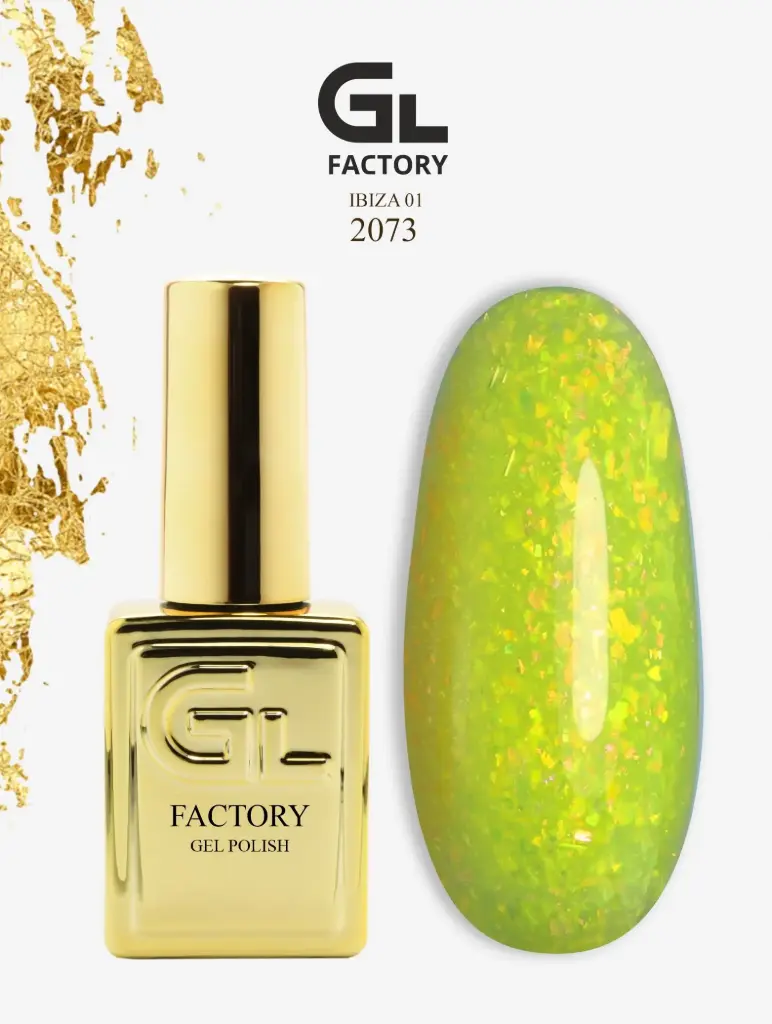 GL 2073 GOLD Gel Polish Ibiza 01 15g TPO FREE