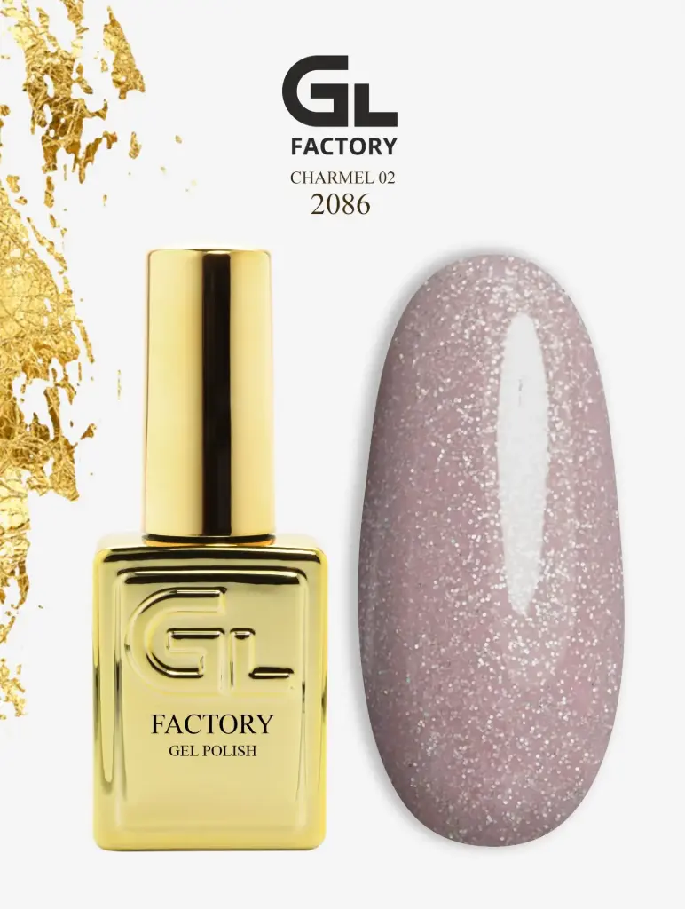 GL 2086 GOLD Gel Polish Charmel 02 15g TPO FREE