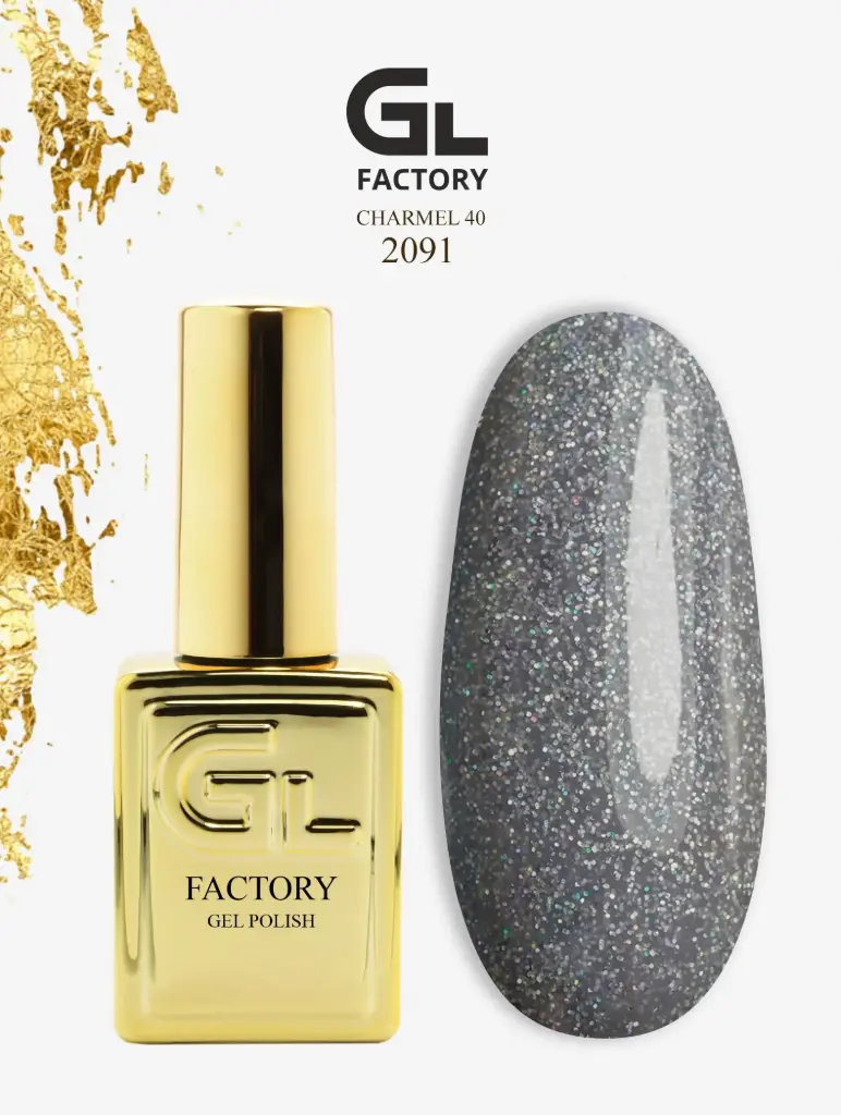 GL 2091 GOLD Gel Polish Charmel 40 15g TPO FREE