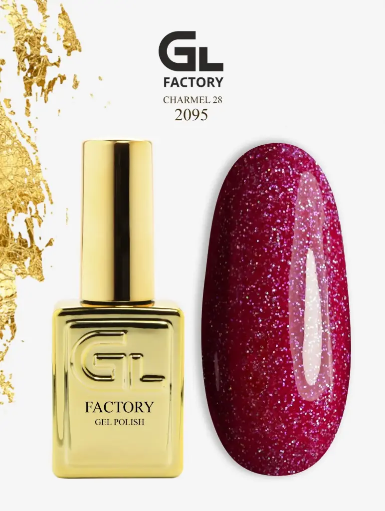 GL 2095 GOLD Gel Polish Charmel 28 15g TPO FREE