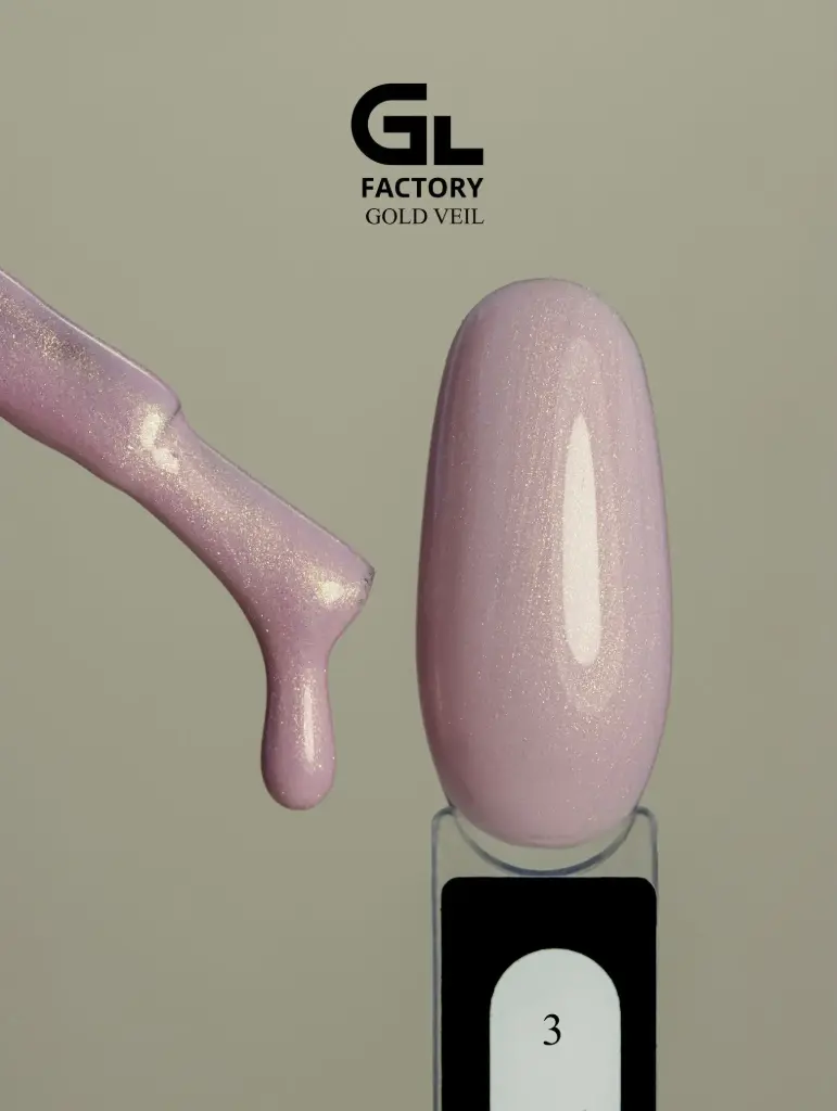 GL 2104 BLACK Gel Polish Gold Veil 03 15g TPO FREE