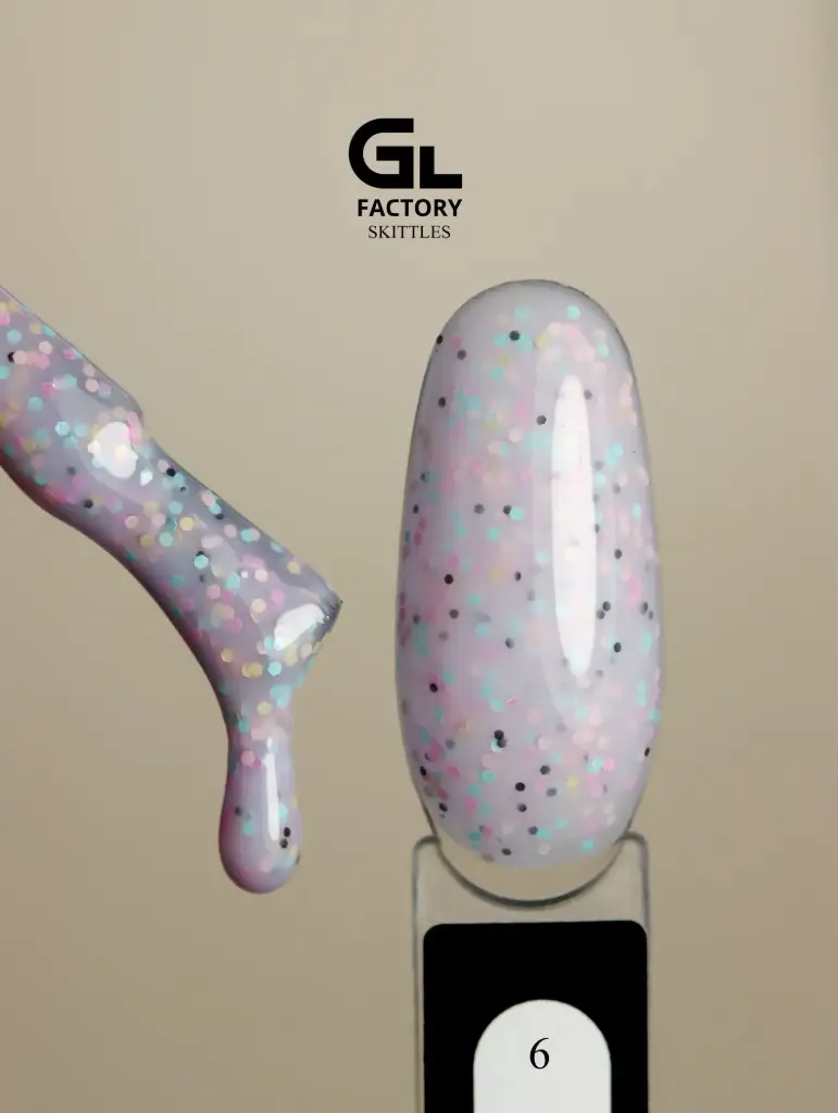 GL 2133 BLACK Gel Polish Skittles 06 15g TPO FREE