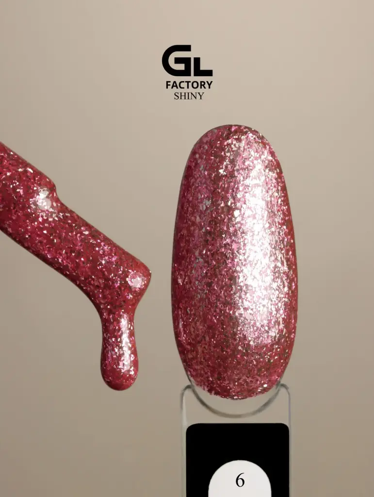 GL 2142 BLACK Gel Polish Shiny 06 15g TPO FREE
