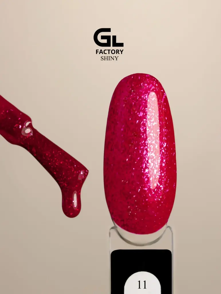 GL 2144 BLACK Gel Polish Shiny 11 15g TPO FREE