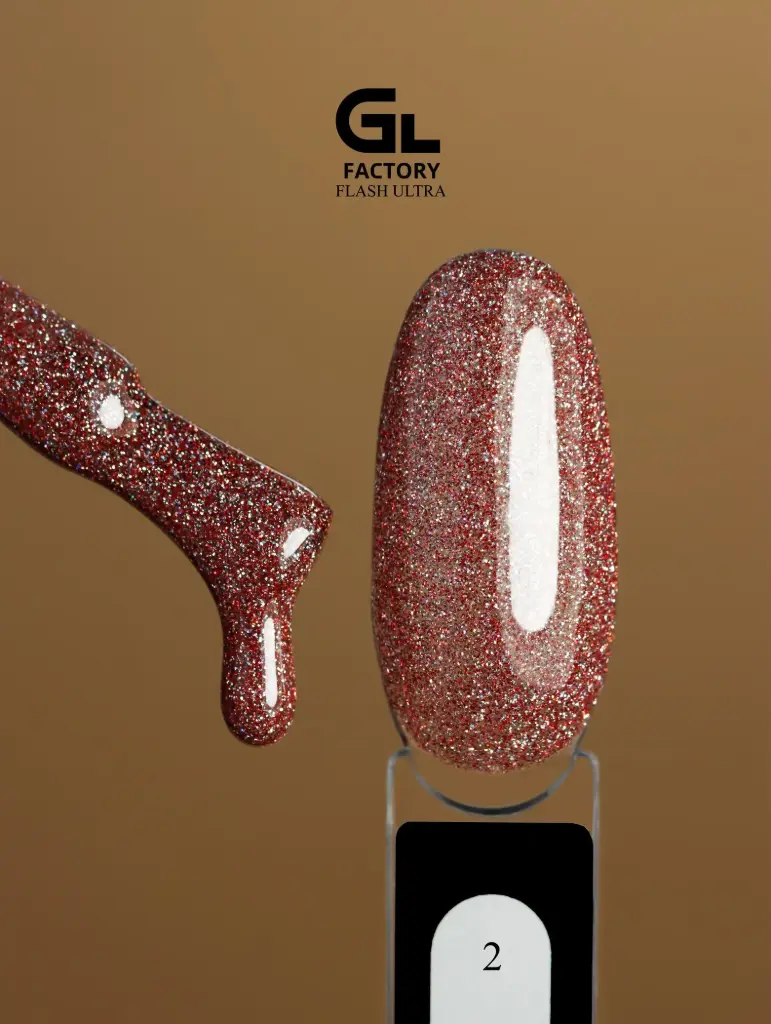 GL 2160 BLACK Gel Polish Flash Ultra 02 15g TPO FREE