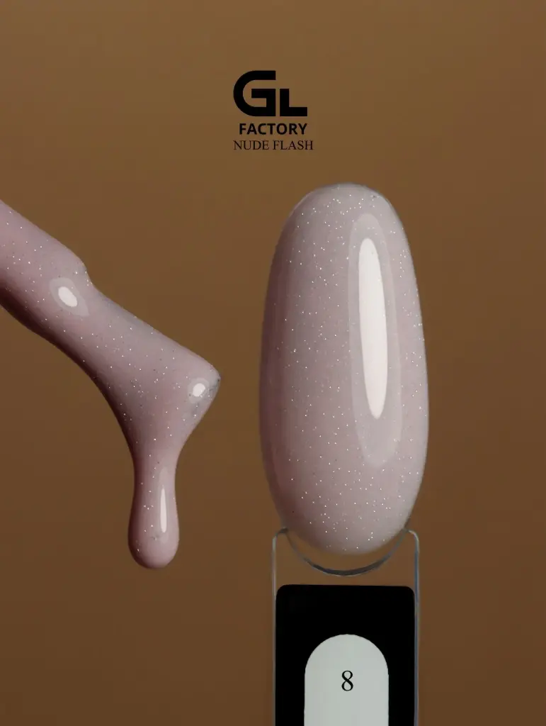 GL 2168 BLACK Gel Polish Nude Flash 08 15g TPO FREE