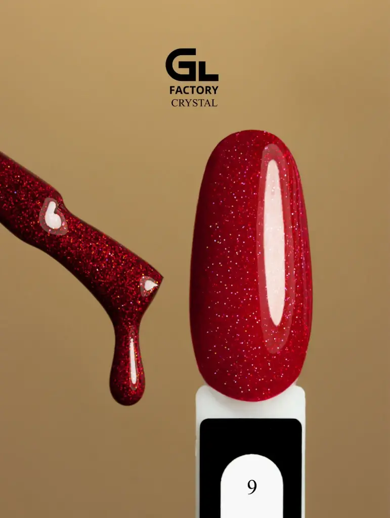 GL 2187 BLACK Gel Polish Crystal 09 15g TPO FREE