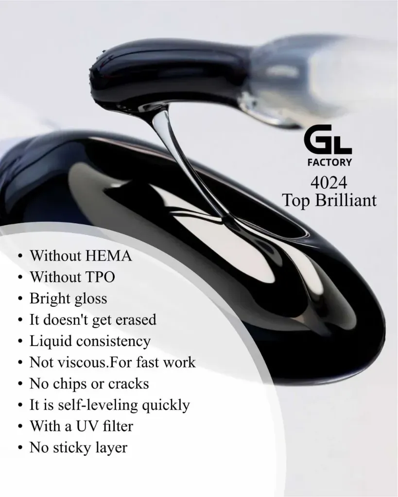 GL 4024 SILVER Top Elite Brilliant No Wipe 15g TPO HEMA FREE