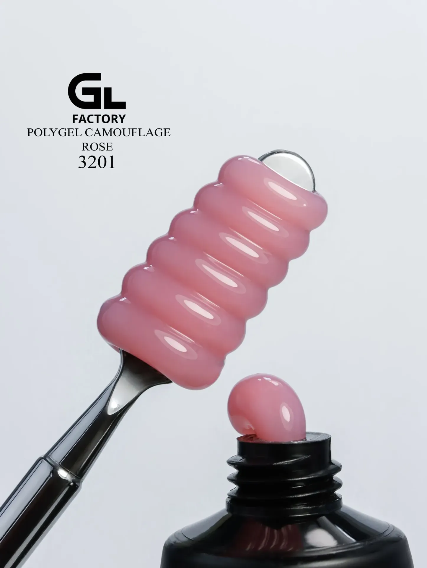 GL 3201 PolyGel Camouflage Rose  30gr TPO HEMA FREE
