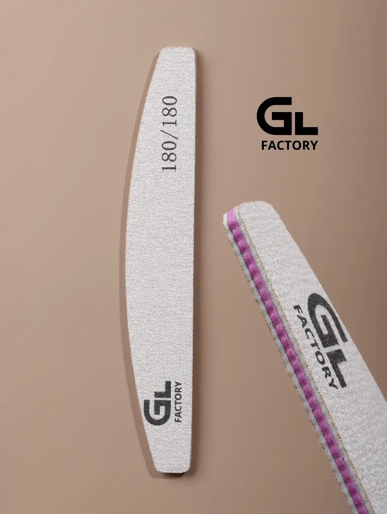 Nail File Grit 180/180 Half moonscape shape